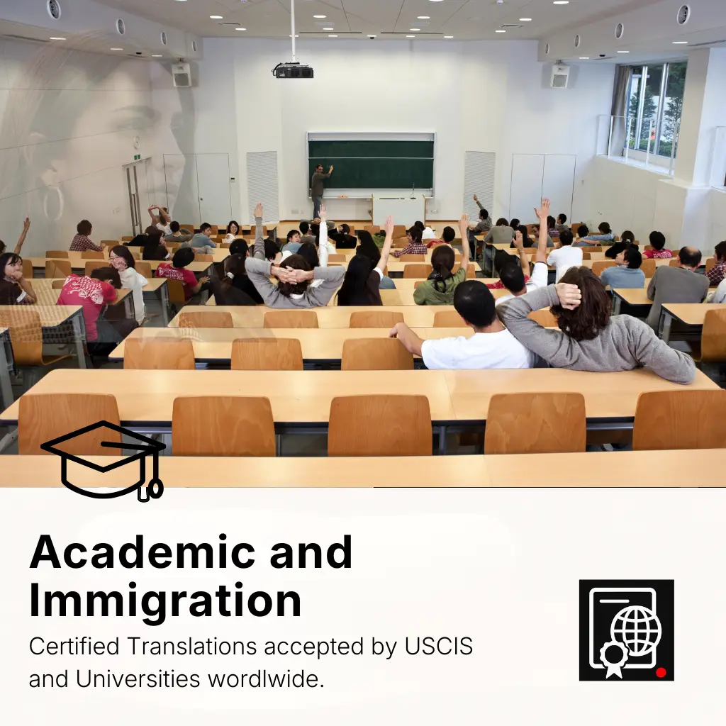 Lecture on academic and immigration topics.